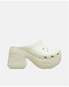 Женские сабо Siren Clog на платформе, натуральный Crocs