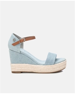 Женские эспадрильи на танкетке с застежкой-пряжкой, светло-голубой Xti