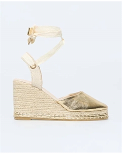 Закрытые металлические эспадрильи, золотой Сфера