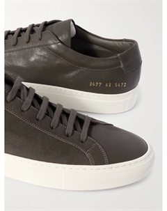 Летние кожаные кроссовки Achilles, коричневый Common projects