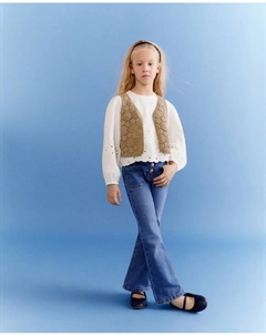 Жилет для девочки, цвет 520 Kaki Kids el corte inglés