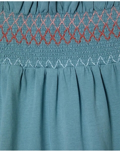 Короткая пижама для девочки, синий Cotton juice