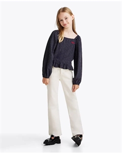 Длинные джинсы фасона bootcut для девочек, белый Tommy hilfiger