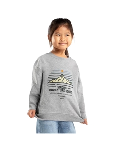 Толстовка с круглым вырезом Progress-G для девочек, серый Siroko