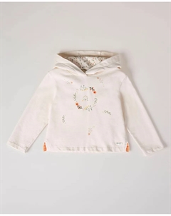 Толстовка для девочки, белый Nanos