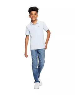 Рубашка-поло стрейч с воротником-стойкой Big Boys Ivy, синий Tommy hilfiger