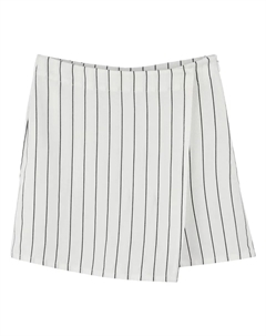 Юбка-брюки в полоску для девочек с боковой молнией, белый Dkny