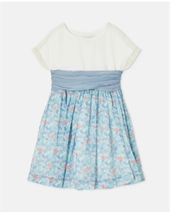 Платье для девочки-цветочницы с цветком, синий Coconut el corte inglés