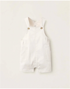 Комбинезон из твила для мальчика, регулируемые бретели, светло-серый Zippy