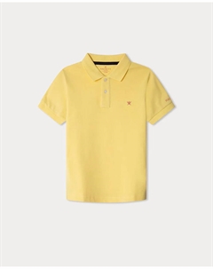 Футболка-поло для мальчиков с маленьким логотипом, желтый Hackett