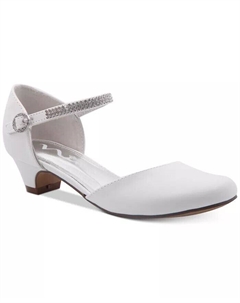 Туфли Cera с ремешком на щиколотке, для малышей, маленьких и больших девочек, черный Nina