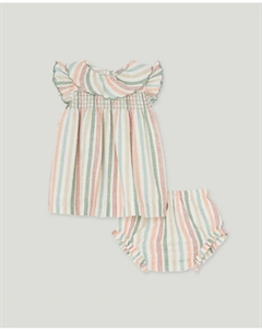 Платье для девочки с короткими рукавами, зеленый Coconut el corte inglés