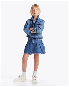 Короткая джинсовая мини-юбка, синий Tommy hilfiger