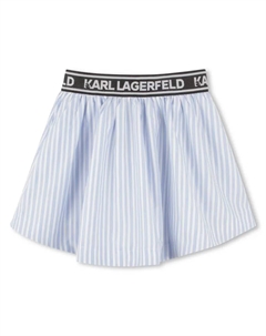 Юбка для девочки в разноцветную полоску, мультиколор Karl lagerfeld kids