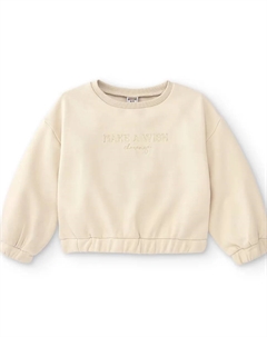 Розовый свитшот с круглым вырезом для девочек Charanga