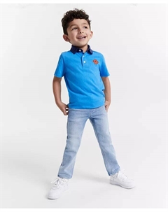 Джинсы узкого кроя Bigleaf для мальчиков для малышей, синий Epic threads