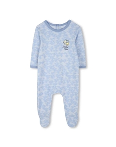 Пижама для мальчика из хлопка с принтом, светло-голубой Kenzo kids