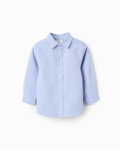 Рубашка Оксфорд с длинными рукавами для мальчика, светло-голубой Zippy