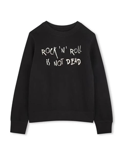 Хлопковая толстовка с круглым вырезом, черный Zadig&voltaire