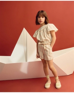 Шорты для девочки с поясом, зеленый Coconut el corte inglés