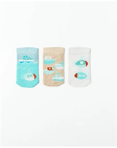 Носки-лодочки, синий Сфера