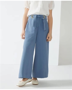 Струящиеся брюки для девочек на церемонию, темно-синий Coconut el corte inglés