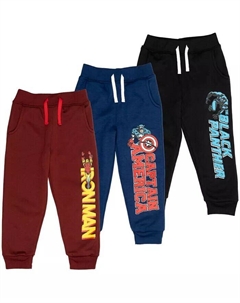 Комплект из 3 флисовых спортивных штанов для мальчиков Avengers to Spider-Man Venom Iron Man Thor, мультиколор Marvel