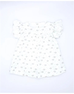 Платье для девочки из хлопка с принтом, белый Fina ejerique