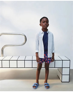 Шорты-бермуды для мальчиков с принтом арбуза, темно-синий Kids el corte inglés