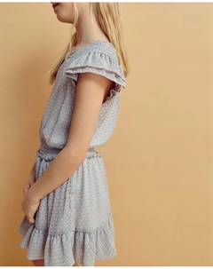 Платье для девочки-фантазии с люрексом, зеленый Coconut el corte inglés