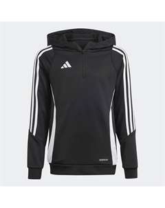 Детская толстовка с капюшоном Tiro 24, черный/белый Adidas