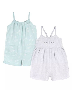 Комбинезон без рукавов для маленьких девочек Baby Baby, комплект из 2 штук, розовый Gerber