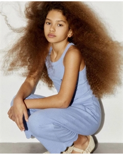 Футболка в рубчик, синий Сфера