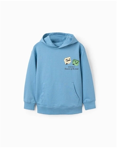 Толстовка с капюшоном для мальчиков в стиле Minecraft, синий Zippy