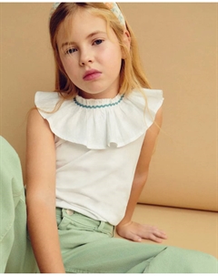 Футболка без рукавов для девочек, белый Coconut el corte inglés