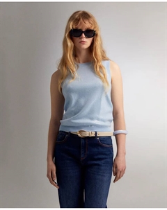 Топ с пайетками, светло-голубой Сфера