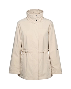 Женская длинная ветрозащитная и водоотталкивающая куртка, бежевый Geox