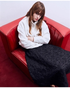 Расклешенная юбка из жаккарда, черный Сфера