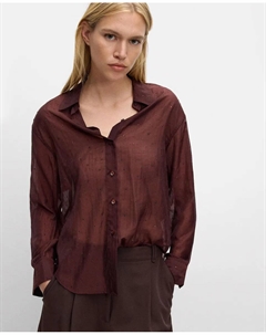 Женская рубашка с длинными рукавами и стразами, красный Parfois