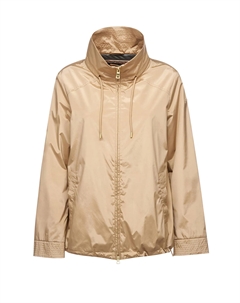 Женская куртка-бомбер из ветро- и водоотталкивающей ткани, бежевый Geox