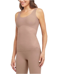 Футболка без рукавов из хлопка Supima, коричневый Spanx