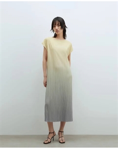 Платье-туника со складками, желтый Сфера