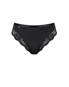 Белые трусики, черный Sloggi