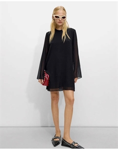 Короткое платье со стразами и рукавами «летучая мышь», черный Parfois