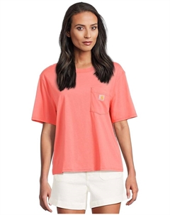 Свитер TENCEL Fiber Series Loose Fit Short-Sleeve Pocket T-Shirt, цвет Pink Salmon Carhartt