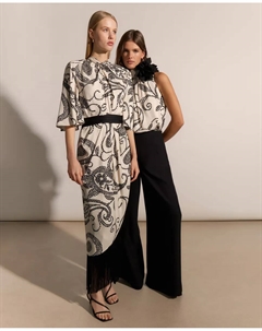 Женские широкие брюки, черный Woman fiesta el corte inglés