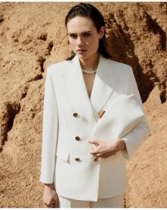 Двубортный пиджак, белый Сфера