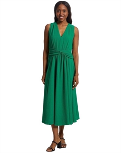 Платье Gauze Twist Front Aline, цвет Meadow Calvin klein