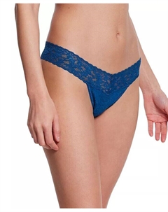 Нижнее белье-стринги из фирменного кружева с низкой посадкой, зеленый Hanky panky