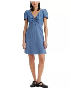 Женское мини-платье Delray с v-образным вырезом и цветочным принтом, синий Levi's®